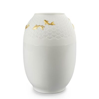 Gifts Lladró  | Koi Vase. Golden Luster