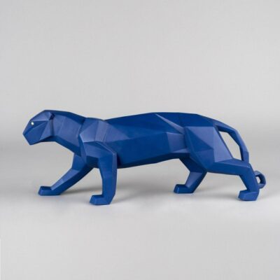 Gifts Lladró  | Panther Figurine. Blue Matte