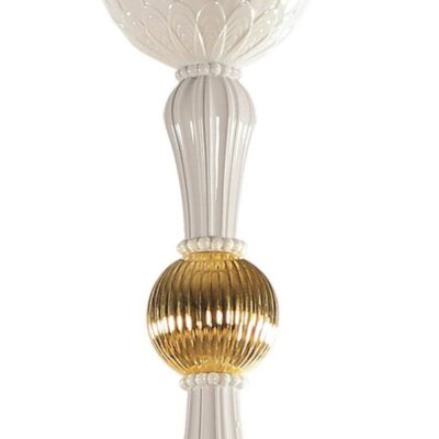 Lighting Lladró  | Ivy And Seed 16 Lights Chandelier. Medium Flat Model. Golden Luster (Us)