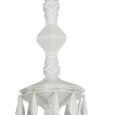 Lighting Lladró  | Belle De Nuit 24 Lights Chandelier. White (Us)