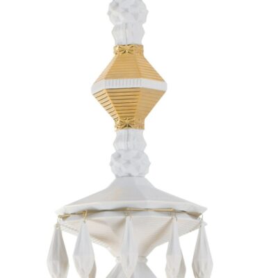 Lighting Lladró  | Belle De Nuit 40 Lights Chandelier. Golden Luster (Us)