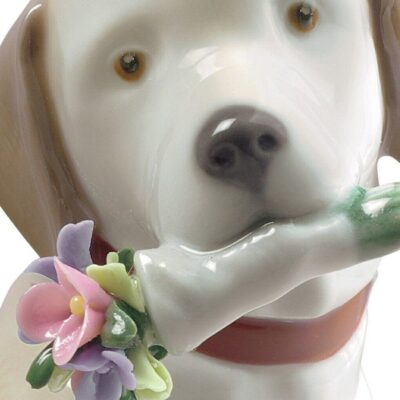 Gifts Lladró  | This Bouquet Is For You Dog Figurine