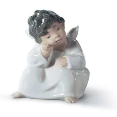 Gifts Lladró  | Angel Thinking Figurine