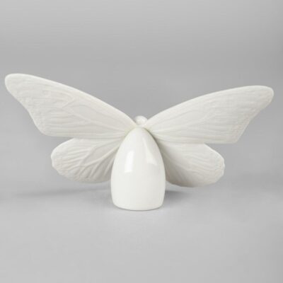 Gifts Lladró  | Butterfly Figurine. Golden Luster & White