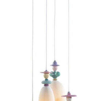 Lighting Lladró  | Mademoiselle 4 Lights Walking On The Beach Ceiling Lamp (Us)