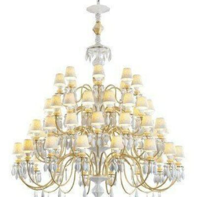 Lighting Lladró  | Belle De Nuit 56 Lights Chandelier. Golden Luster (Us)