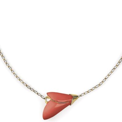 Jewelry Lladró  | Heliconia Pendant. Coral