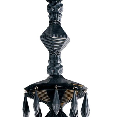 Lighting Lladró  | Belle De Nuit 40 Lights Chandelier. Absolute Black (Us)