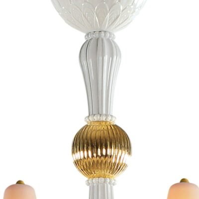 Lighting Lladró  | Ivy And Seed 20 Lights Chandelier. Medium Model. Golden Luster (Us)