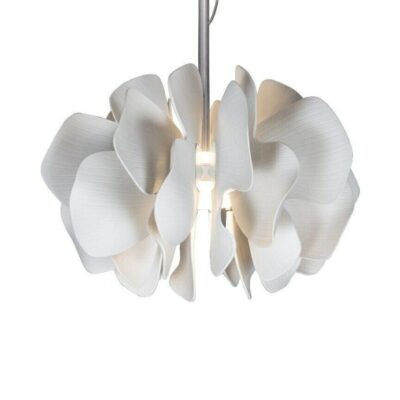 Lighting Lladró  | Nightbloom Hanging Lamp 40Cm. White. (Us)