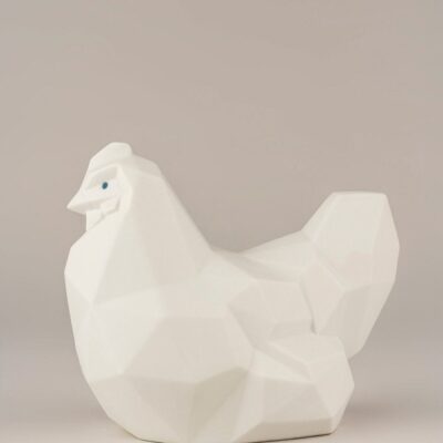 Gifts Lladró  | Hen Figurine. Matte White