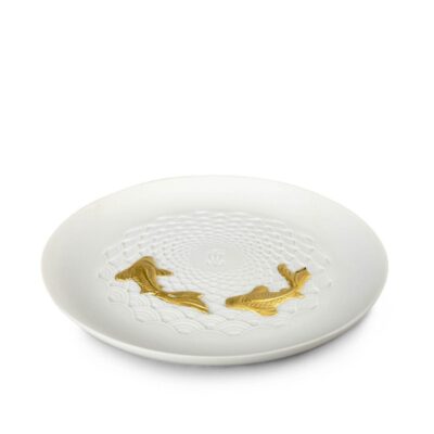 Gifts Lladró  | Koi Plate. Golden Luster