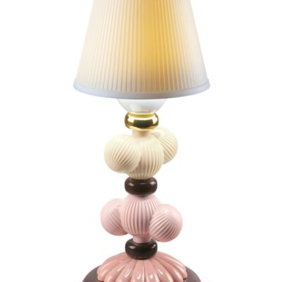 Lighting Lladró  | Cactus Firefly Golden Fall Table Lamp. Pink