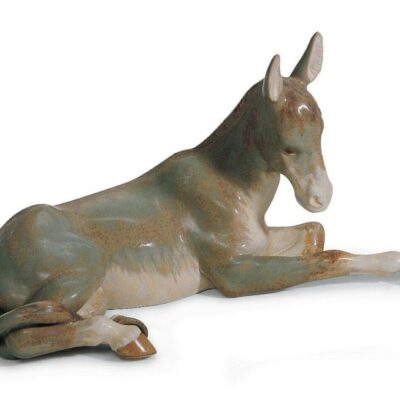 Gifts Lladró  | Donkey Nativity Figurine. Gres