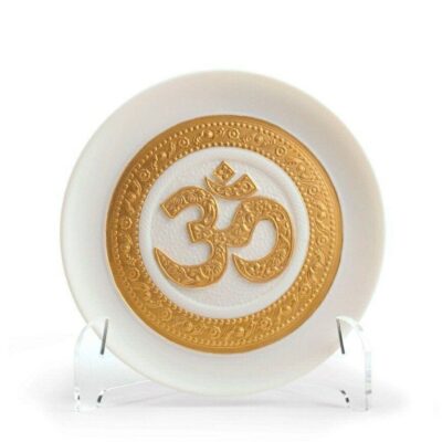 Gifts Lladró  | Om Decorative Plate. Golden Lustre