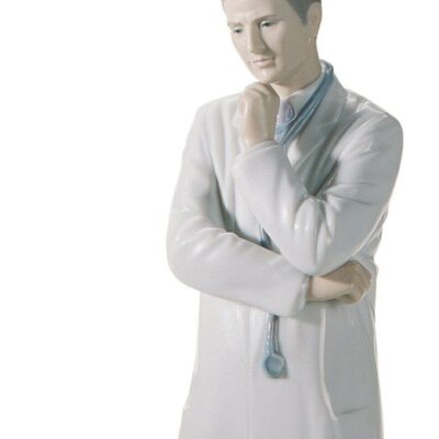 Gifts Lladró  | Male Doctor Figurine. Fair Skin