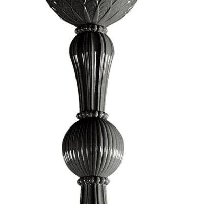 Lighting Lladró  | Ivy And Seed 16 Lights Chandelier. Medium Flat Model. Absolute Black (Us)