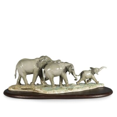 Gifts Lladró  | We Follow In Your Steps Elephants Sculpture