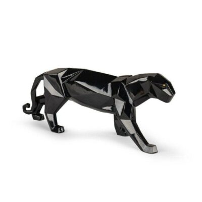 Gifts Lladró  | Panther Figurine. Glazed Black