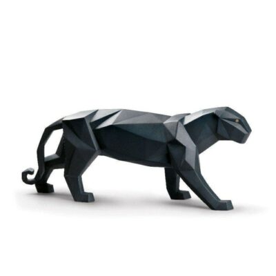 Gifts Lladró  | Panther Figurine. Black Matte