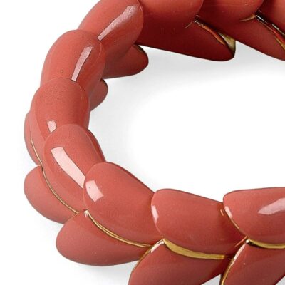 Jewelry Lladró  | Heliconia Bracelet. Coral