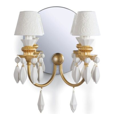 Lighting Lladró  | Belle De Nuit 2 Lights Wall Sconce. Golden Luster (Us)