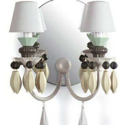 Lighting Lladró  | Belle De Nuit 2 Lights Wall Sconce. Black (Us)